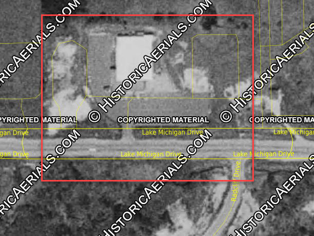 Grand Valley Lanes - 1972 Aerial (newer photo)